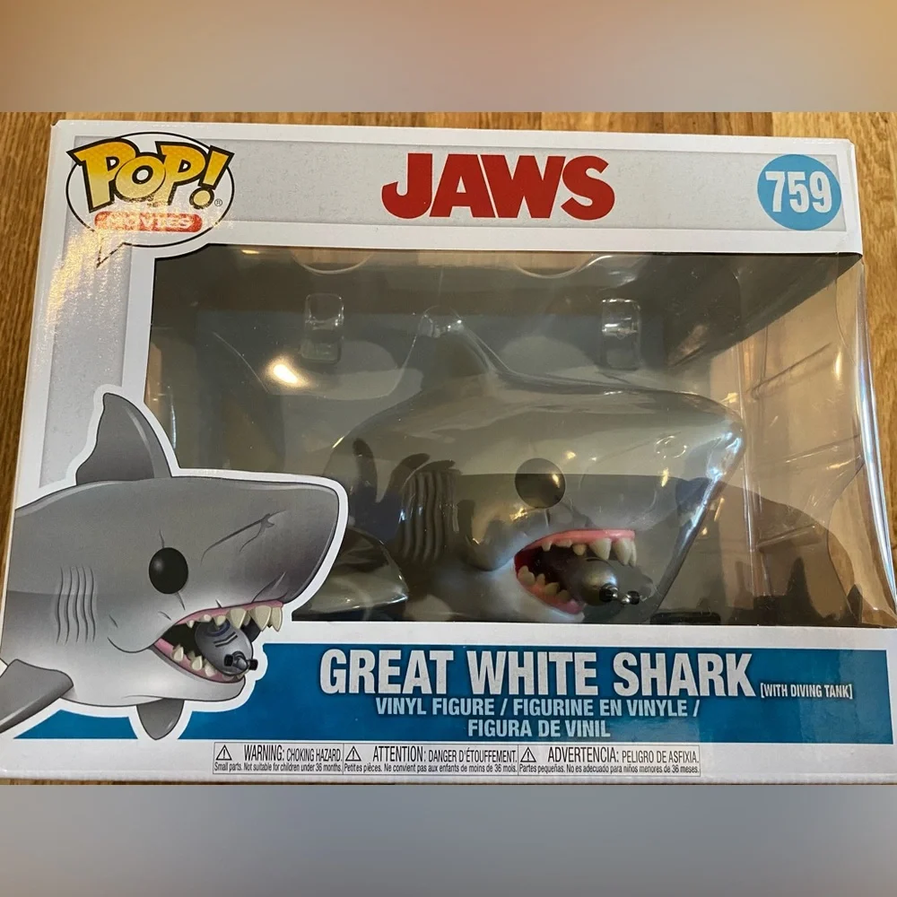 Funko POP! Movies Jaws: Jaws (With Diving Tank) Vinyl Figure NIB